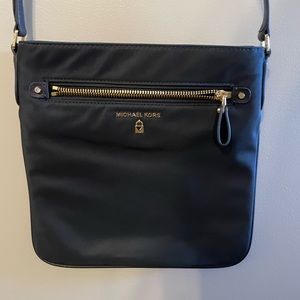 Michael Kors Nylon Kelsey Blue Crossbody purse